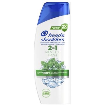 Head & Shoulders Shampoo 300ml 2in1 Menthol Fresh  (NL/FR/DE)